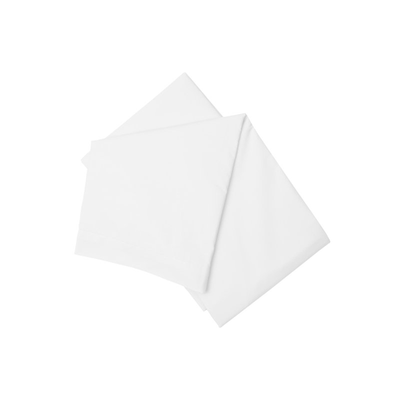 200 TC 100% Pure Cotton 100% Cotton Percale Flat Sheet, Double (4'6), White