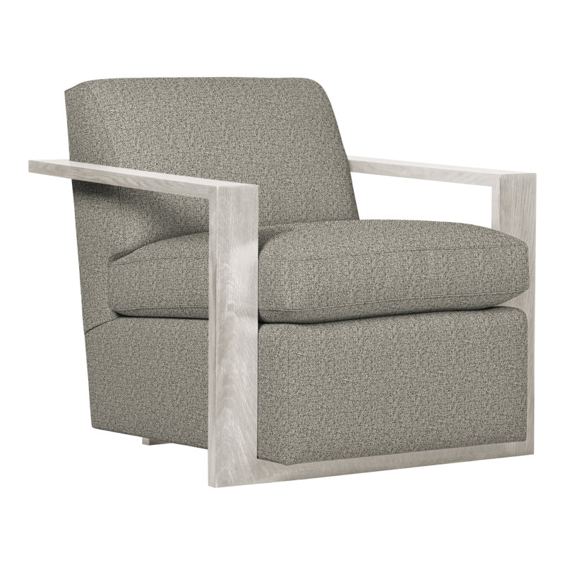Thom Filicia Home 32" Wide Upholstered Armchair, Casa Blanca, Tuck Graphite