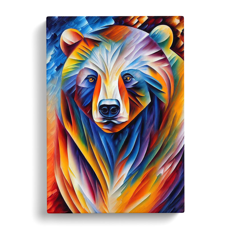 Portrait Of A Bear No.1 - Wrapped Canvas, 50cm H x 35cm W x 3cm D