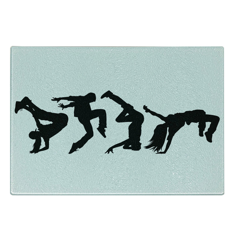 Planche à découper en verre trempé Ambesonne Hip Hop