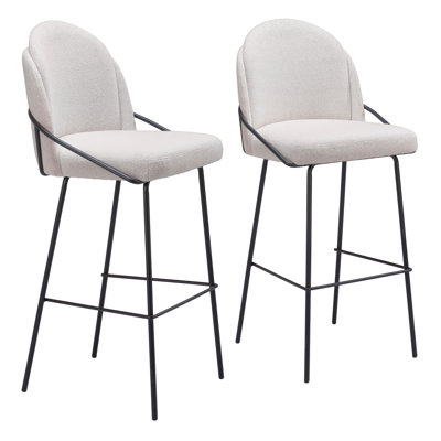 Aleashia Upholstered Counter Stool