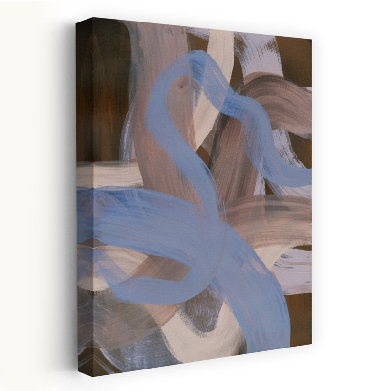 Art contemporain contemporain abstrait à motif de fleurs de lilas modernes, H 60 po x l 40 po