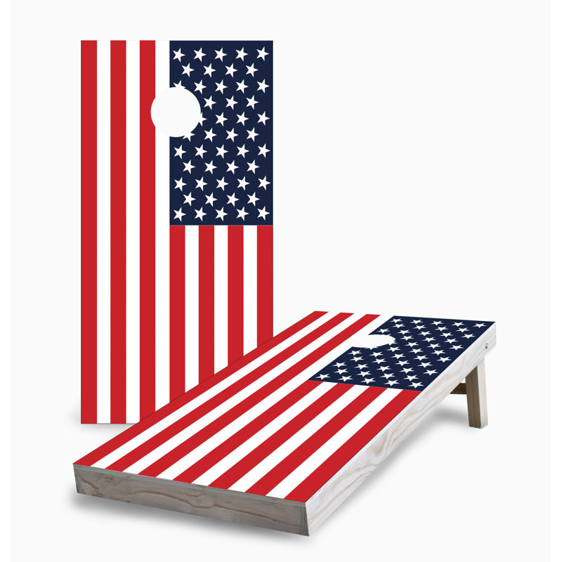 American Flag Corn Hole Board Set
