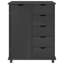 Solid Wood Rectangle Accent Cabinet-1594368526