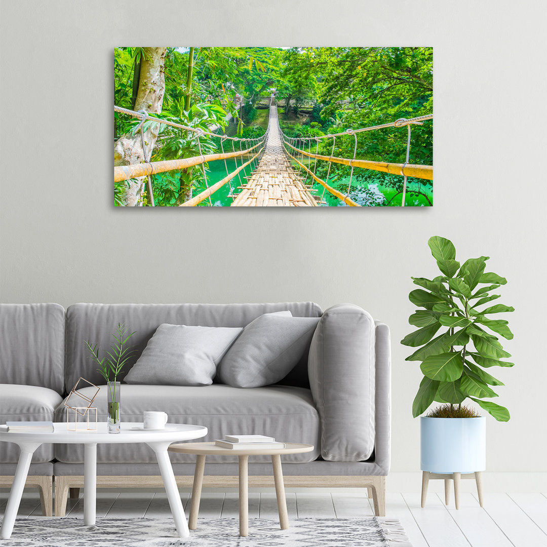 Bamboo Forest Bridge - Ungerahmte Kunstdrucke auf Leinwand