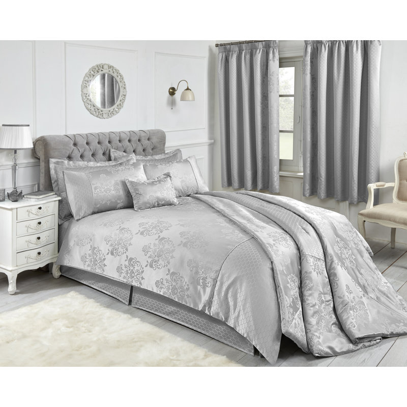 Gaskill Tailored Bed Skirt, Super King, Silver