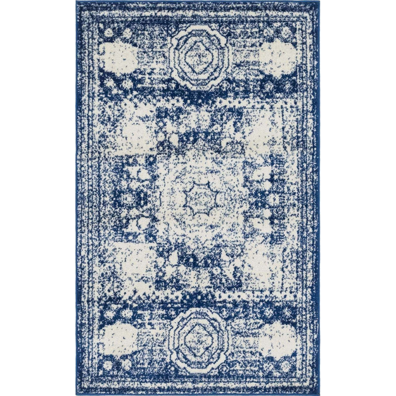 Rizo Geometric Indoor Rug, Rectangle 3'3" x 5'3"