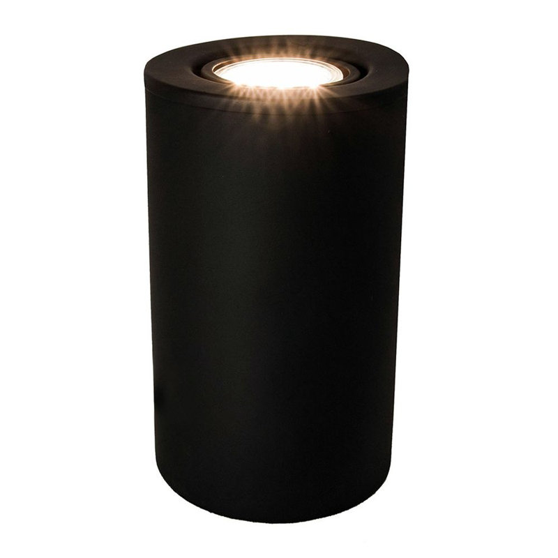 Willenbard Uplighter Floor or Table Lamp with Tilt Capability - GU10, Black