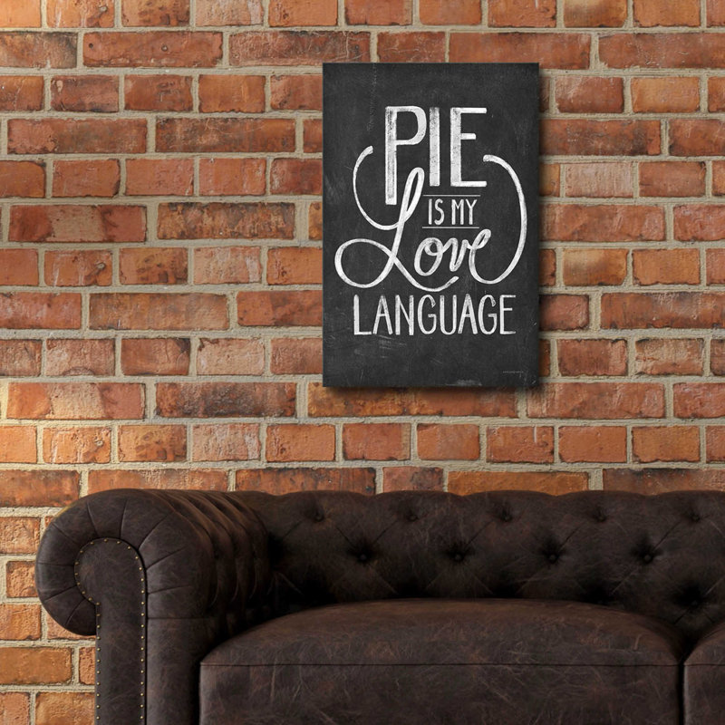 «Pie Is My Love Langage» par Kamdon Kreations, art mural en verre acrylique, H 24 po x l 16 po x P 0,2 po