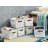 Decomomo Water Resistant Foldable Storage Bin | Canvas Fabric Container With Handles-220871784-220871788