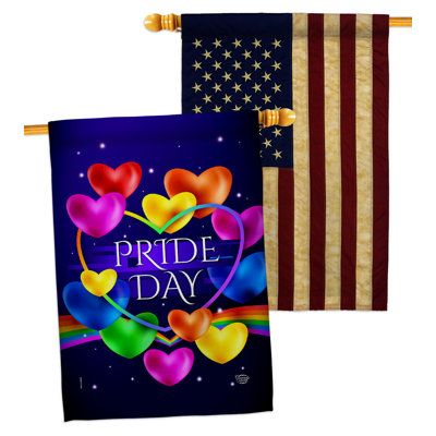 Double Sided 40'' H x 28'' W Polyester Kwanzaa House Flag