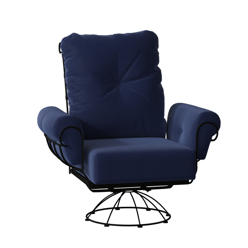 Terrace Outdoor Rocker Chair, Textured Black, Denver Scarlett Sunbrella®