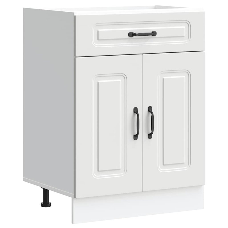 Kitchen Base Cabinet Kalmar Engineered Wood, White