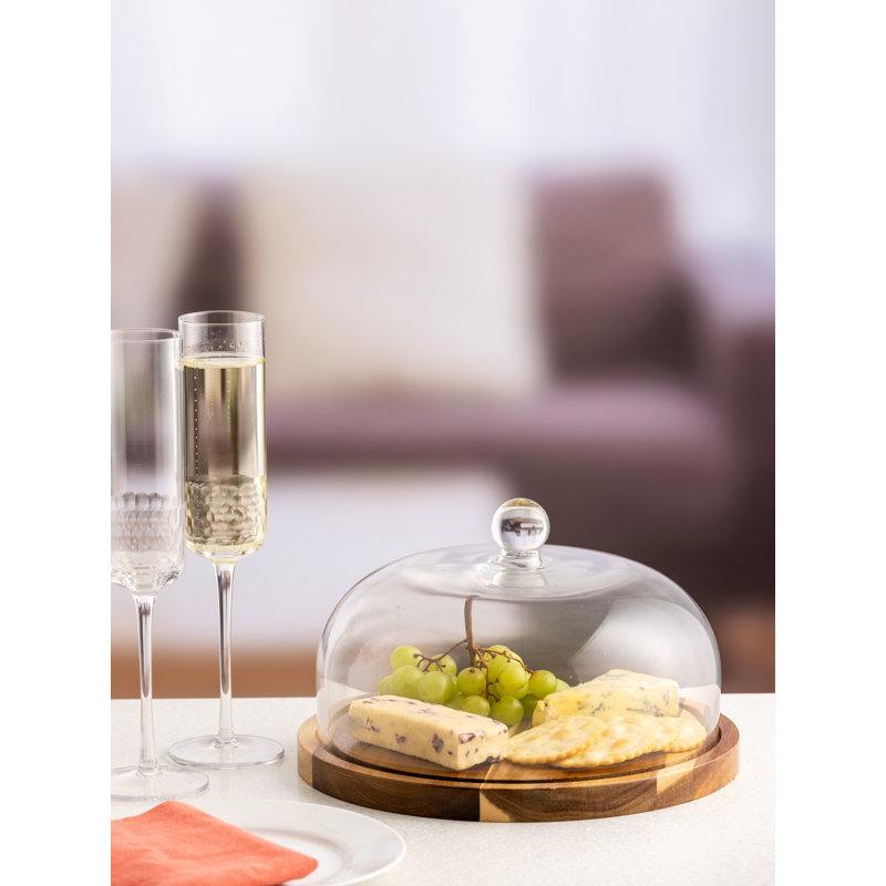 Cheese/cake Dome & Wooden Board