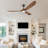 60in Smart Ceiling Fan with Light, Solid Wood Propeller Blades, Quiet Energy-Efficient DC Motor, 3CCT Dimmable LED Light, Modern Farmhouse Ceiling Fan for Living Room, Dining Room & Indoor Spaces  -1529254-1529255