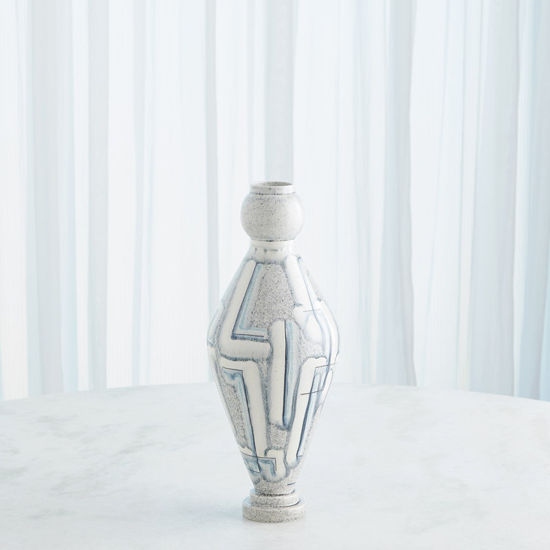 Ceramic / Porcelain Table Vase, Overall Height-  18"