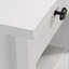 Bureau en L, finition blanche