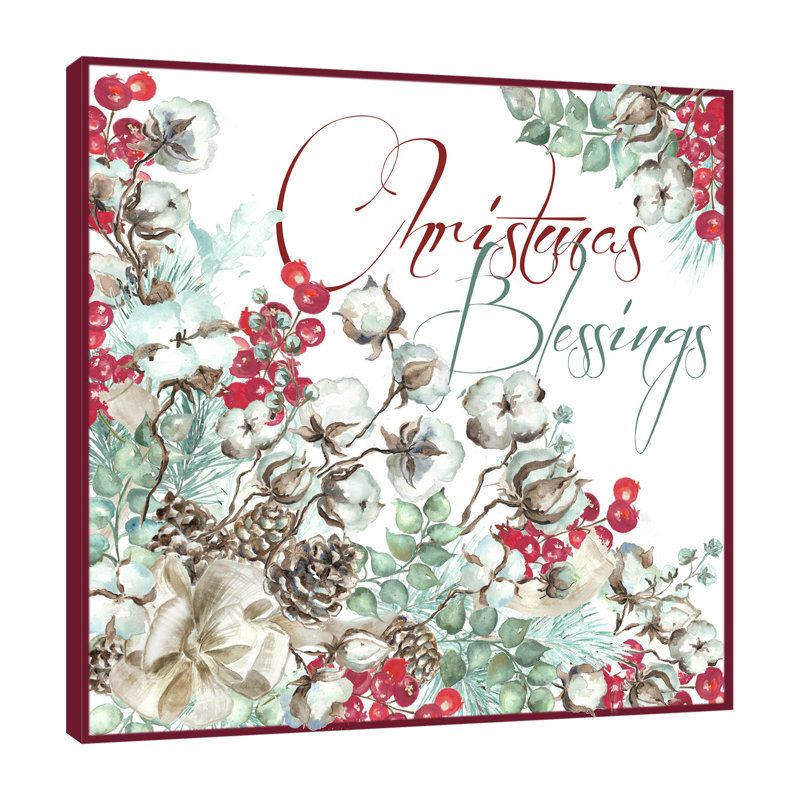 Holliday Cotton Boll - Wrapped Canvas Painting, 122 cm H x 122 cm W