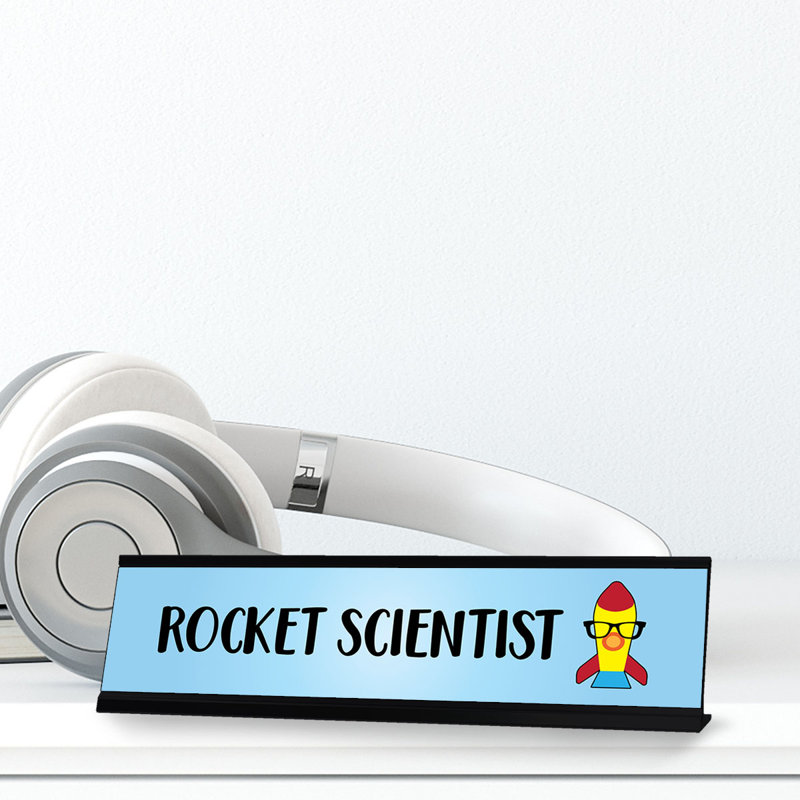 Enseigne de bureau Rocket Scientist
