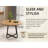 43.3" Round Dining Table For 4-6 People, MDF Wood Tabletop With Sturdy Metal Legs, Modern Kitchen Table With X-Shaped Base, Easy Assembly, Large Round Dinner Table For Dining Room, Living Room & Apart-2102085930