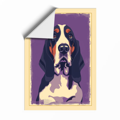 Basset Hound Vintage - Framed Print