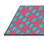 Tapis rose/bleu à motifs-842383341