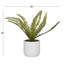 Plante à feuillage artificiel 12,15 po en pot
