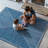 GLN Rugs Contemporary Collection - Machine Washable Modern Area Rug, Contemporary Washable Rug, Non Slip Area Rug, Abstract Living Room Rug, Bedroom Rug, Bathroom Rug (Blue Rug)-259992411
