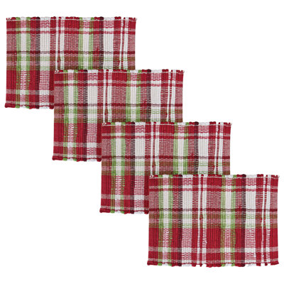  Ensemble de 4 napperons Happy Holiday