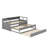Twin XL Wood Daybed With 2 Trundles, Storage Cubbies, 1 Light For Free And USB-275313577