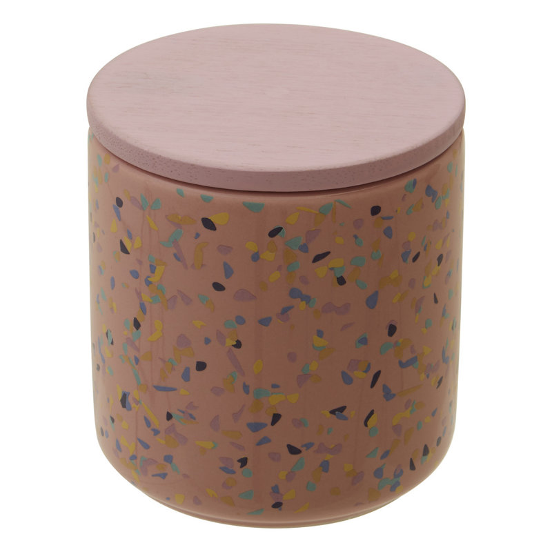 Stoneware Jar, 12" H x 11" W x 11" D