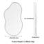 Asymmetrical Metal Framed Wall Accent Mirrors Set of 2-132945596