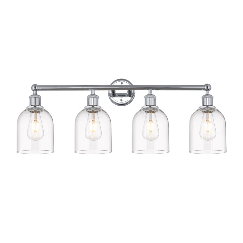 Odaniel 4 - Light Dimmable Vanity Light, Clear, Polished Chrome