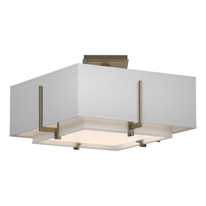 Exos 2 - Light Semi Flush Mount, Flax, Soft Gold