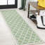 Tapis d'intérieur / extérieur crème / vert Trebol-796847213