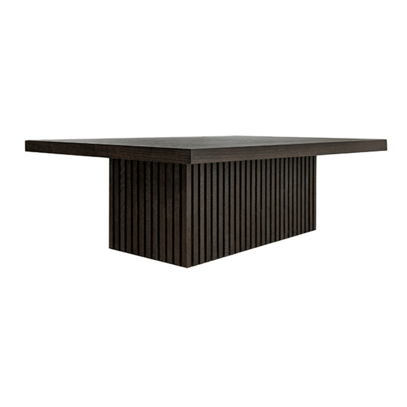 Tyson Solid Wood Coffee Table, Dark Espresso Oak