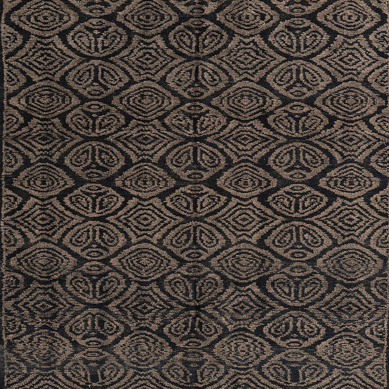 Tapis décoratif multicolore à motif abstrait, Carré 5 pi