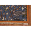 Tapis de couloir indien animaux bleu Ziegler