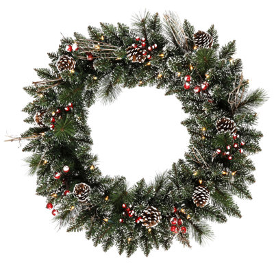 Couronne de pin artificielle