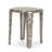 20" Silver Iron and Metal Tray Table