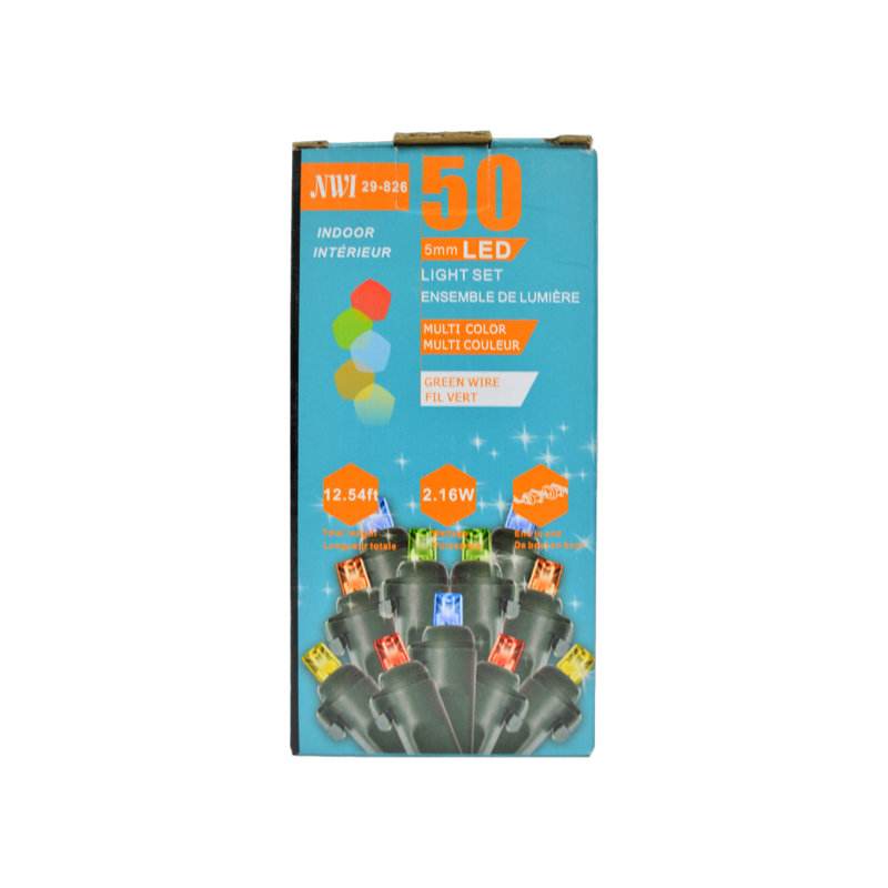 Guirlande de 20 lumières, L 12,54 pi, 50