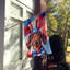 Drapeau patriotique de la maison américaine-112698699