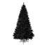Sapin de Noël artificiel noir de 1,80 m (6 pi) préilluminé, en épinette articulée, avec 280 lumières DEL à couleurs changeantes et 11 modes d'éclairage pour la décoration de la maison et du bureau pendant les fêtes.