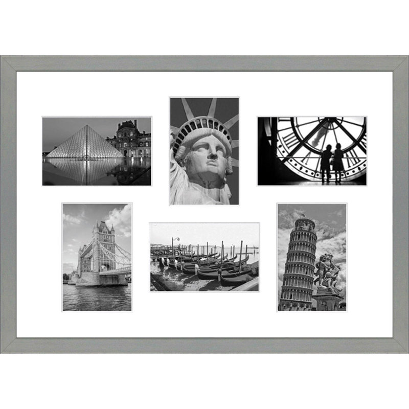 Johari 15 x 20 cm Wood Collage Frame, White