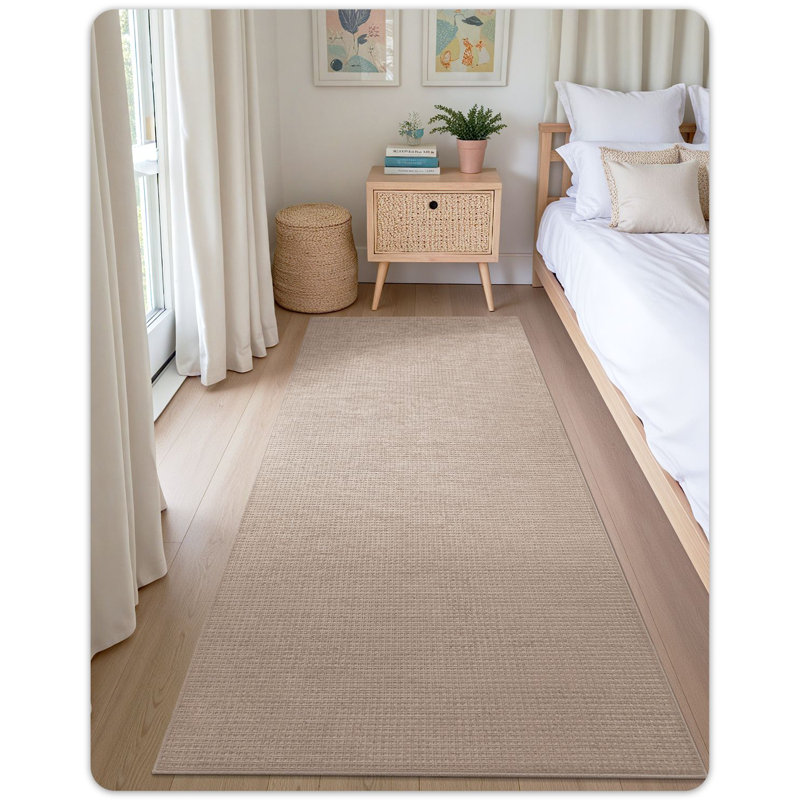 Machine Washable  Chenille Area Rug With Non-Slip Backing, Runner 2'2" x 8'