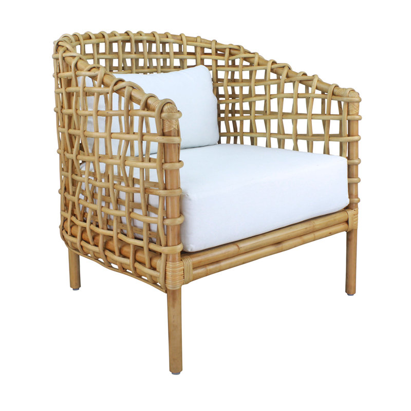 Openweave Rattan Barrel Occasional Chair