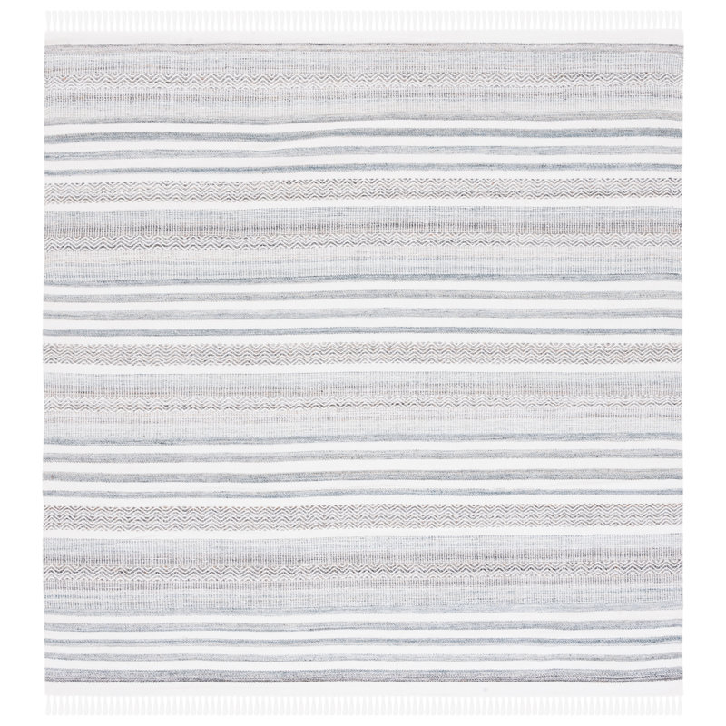 Tapis rayé Kilim Performance, Carré 6 pi