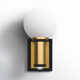 2 Light Glass Dimmable LED Armed Sconce