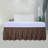 Wrap Around Ruffled Bed Skirt with Adjustable Elastic Belt - 22 Inch Drop-109660586