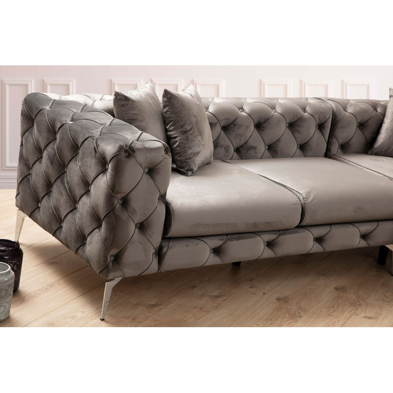 Canapé modulaire Seibert, Mélange de polyester gris